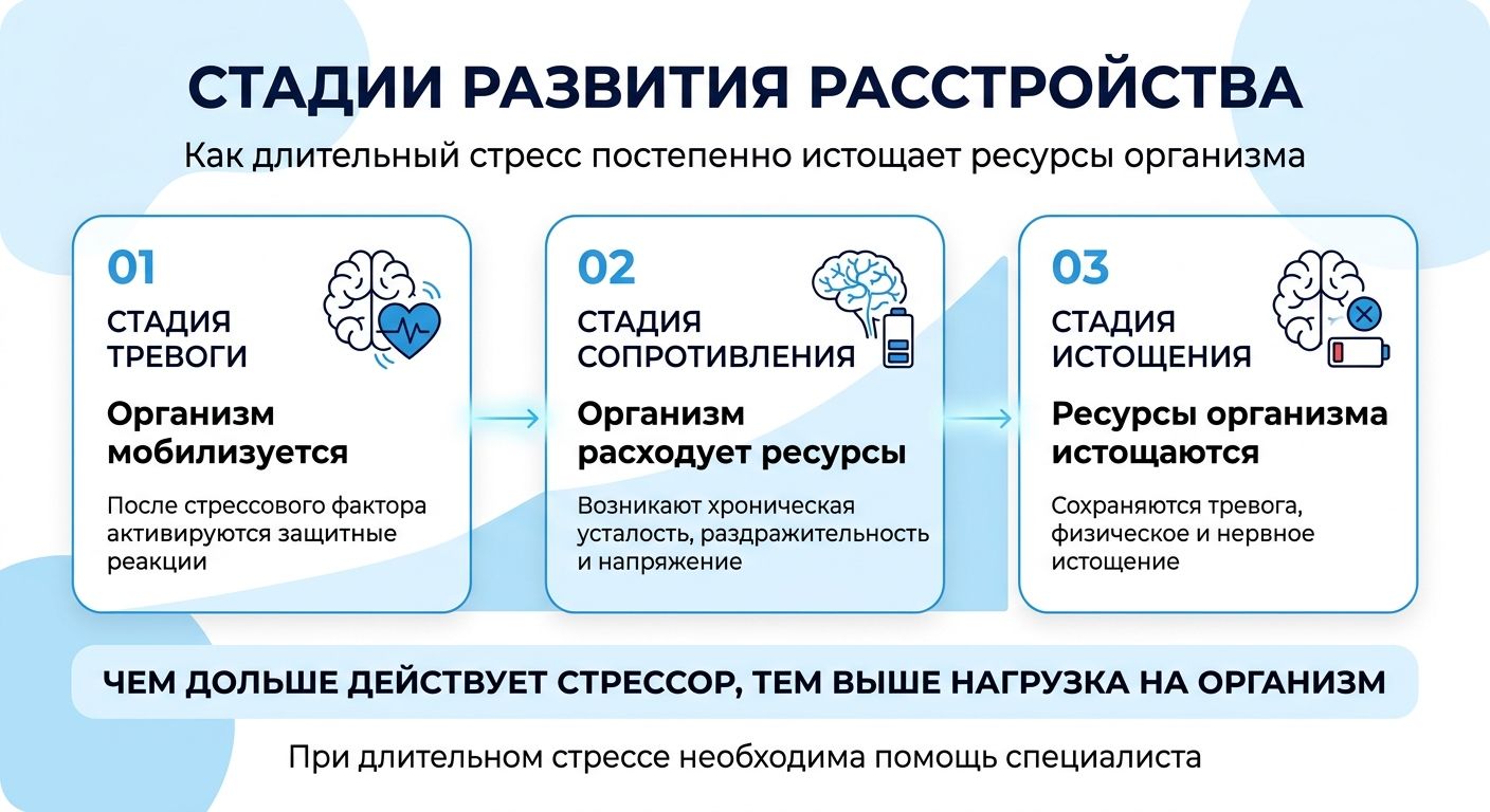 Лечение стресса в Видном инфографика
